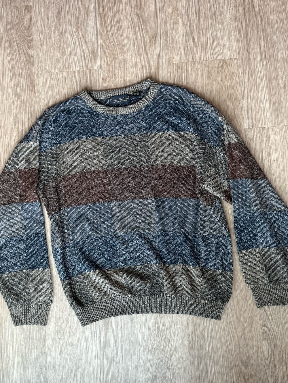 Zylos George Machado Coogi Style Sweater Men's Vintage‎ Crew Neck